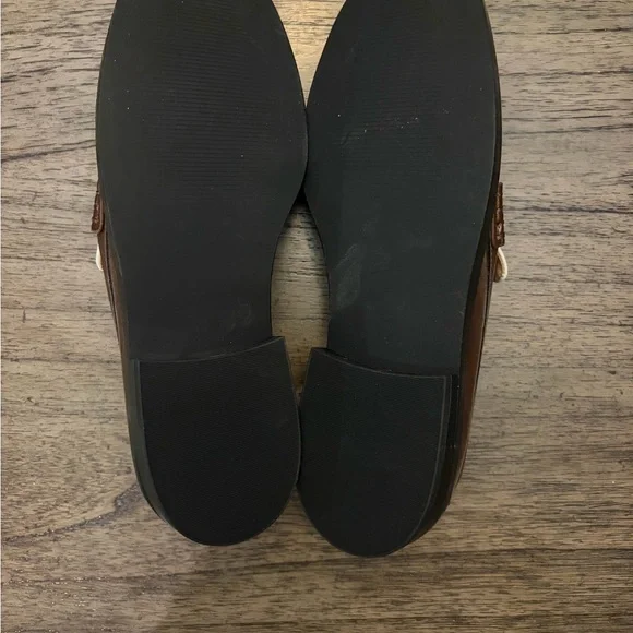 LOFT Two-Tone Brown and Cream Loafers - Picture 3 of 5